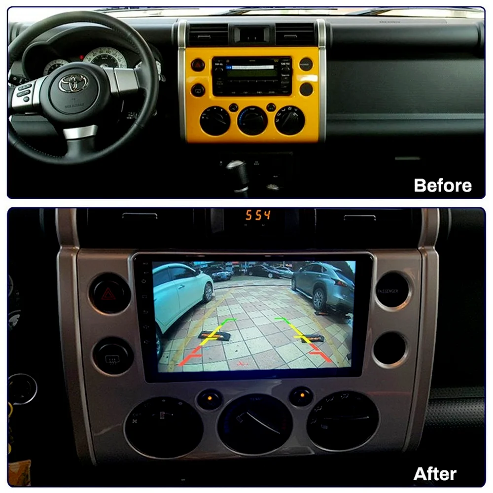 4G + 64G Android 11 Автомобильная GPS-Навигация Для Toyota FJ Cruiser 2006- Авторадио Стерео Мультимедийный Плеер С Wifi 4G AHD CARPLAY Изображение 1
