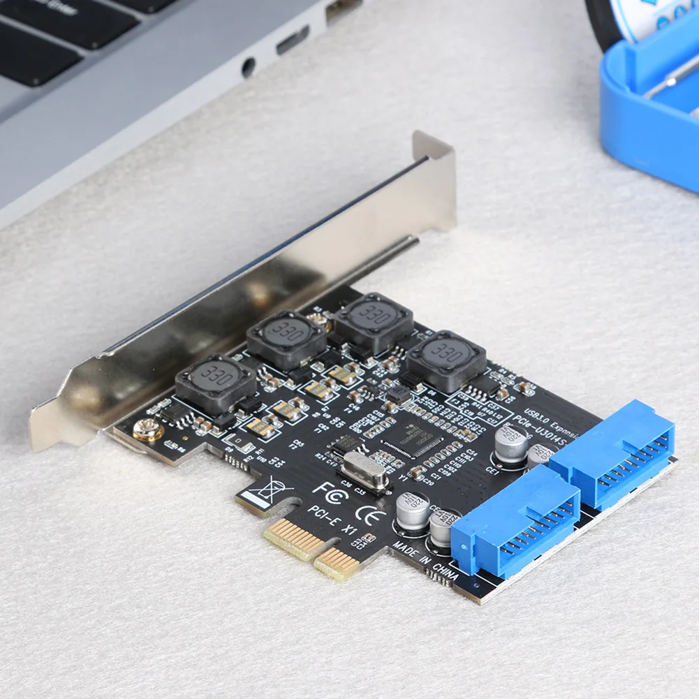 Адаптер с разъемом от PCI-E до 19/20-контактного разъема USB 3.0 Модуль расширения PCI Express Изображение 3