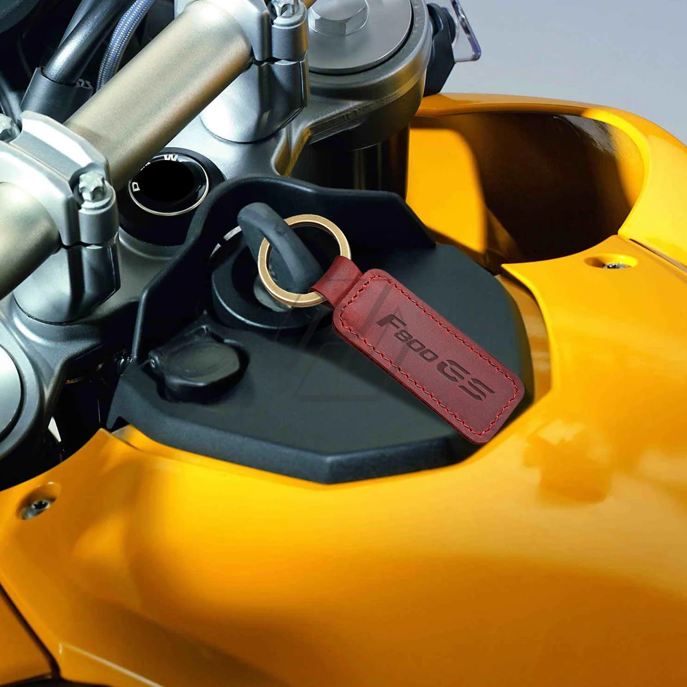 Брелок из воловьей кожи для мотоцикла, чехол для ключей BMW Motorrad F800GS F800 GS Изображение 1