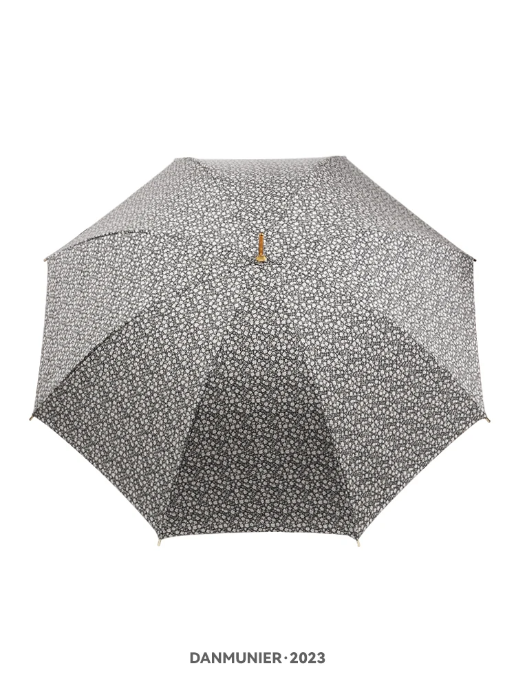 Двойной зонт Broken Flower серии Design с длинной ручкой, роскошный на 30%, двойного назначения от дождя или сияния. Изображение 3