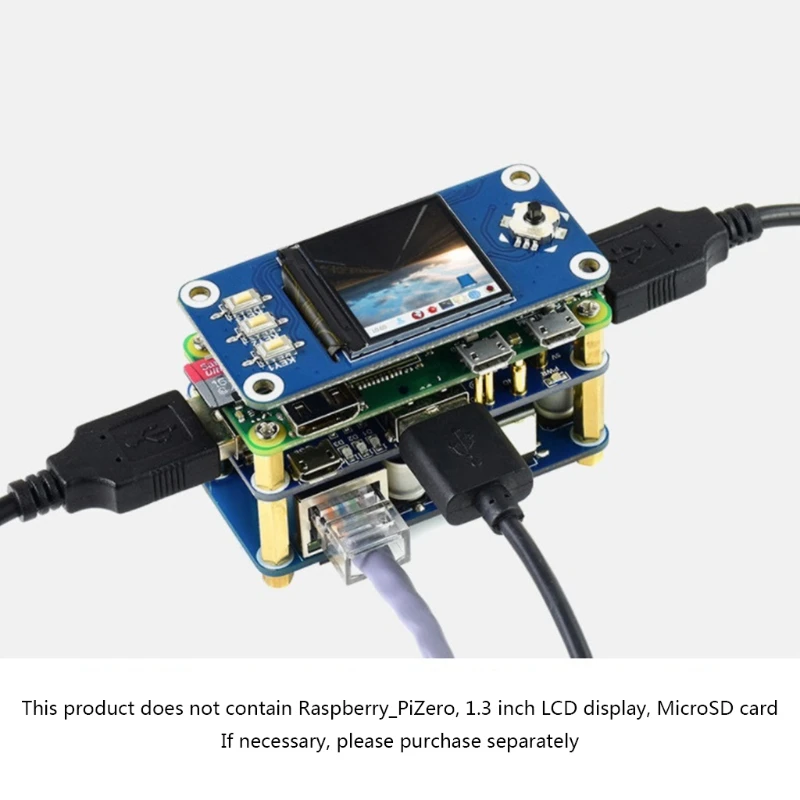 Модуль Raspberry PoE Power Over Ethernet 3xUSB Плата расширения концентратора N2UB Изображение 2
