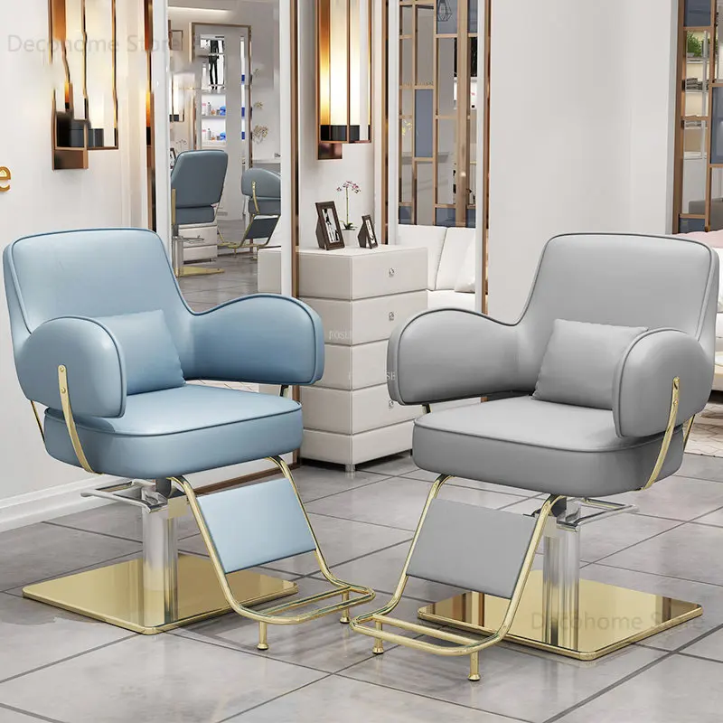 Парикмахерские кресла из нержавеющей стали, Салонная мебель, Парикмахерские салоны, Специальные Парикмахерские кресла, Подъемное Парикмахерское кресло Nordic Beauty Salon Изображение 1