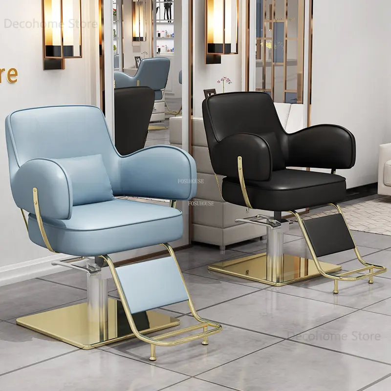 Парикмахерские кресла из нержавеющей стали, Салонная мебель, Парикмахерские салоны, Специальные Парикмахерские кресла, Подъемное Парикмахерское кресло Nordic Beauty Salon Изображение 3
