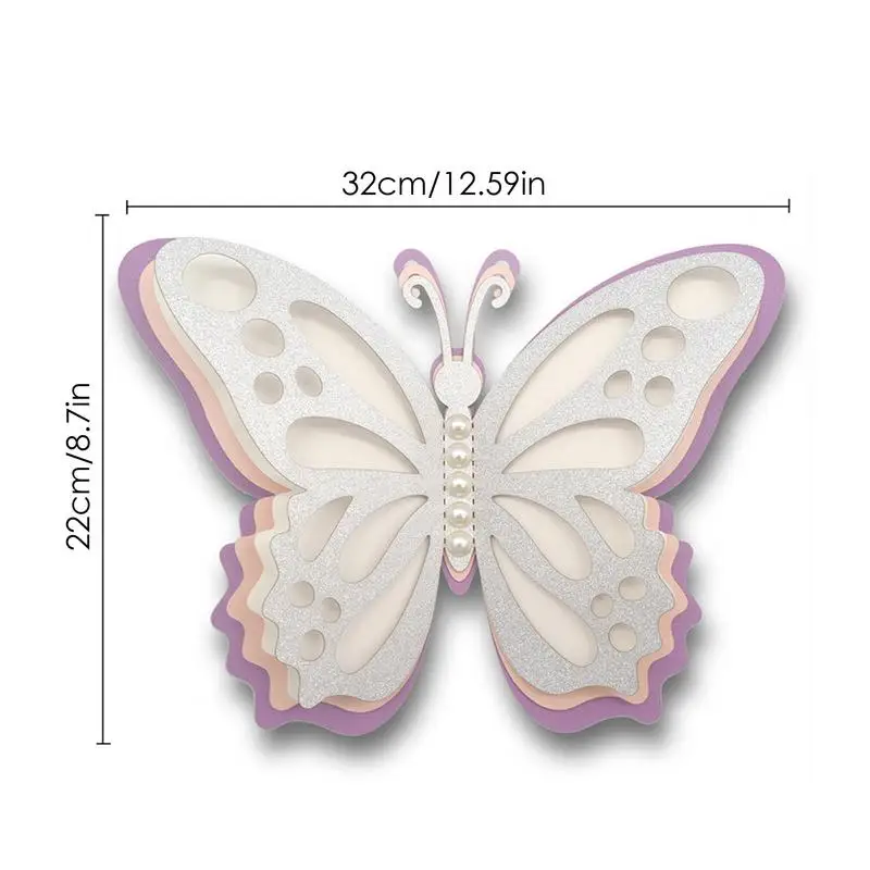 Наклейки с бабочками на стены, съемные 3D наклейки с бабочками на стены, обои с бабочками для тематической вечеринки в честь Дня рождения ребенка Изображение 5