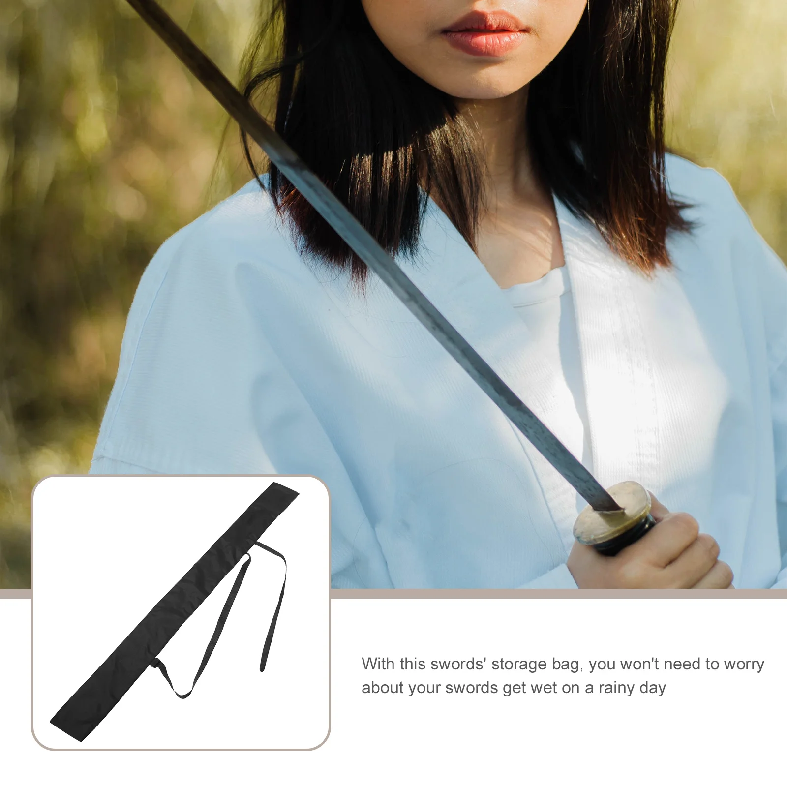 Японские мечи для переноски Катаны покрыты защитным самурайским полиэстером Изображение 2